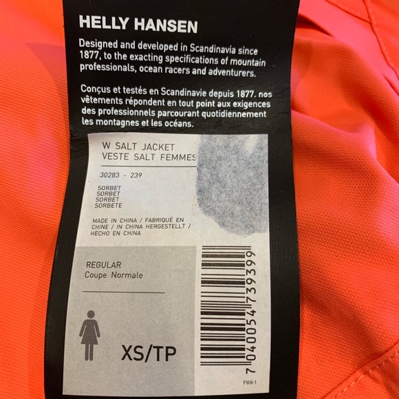 Helly Hansen XS women's salt jacket Helly tech protection - Picture 3 of 10